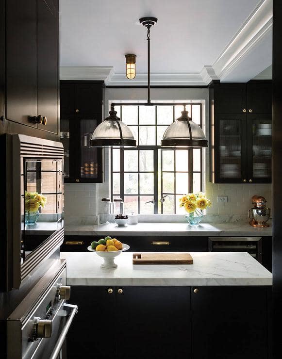 Black Kitchen Cabinet Inspiration Design by Best and Company NYC