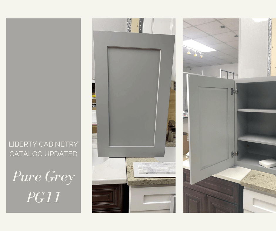 Liberty Cabinetry Catalog Updated with Pure Grey Door Style